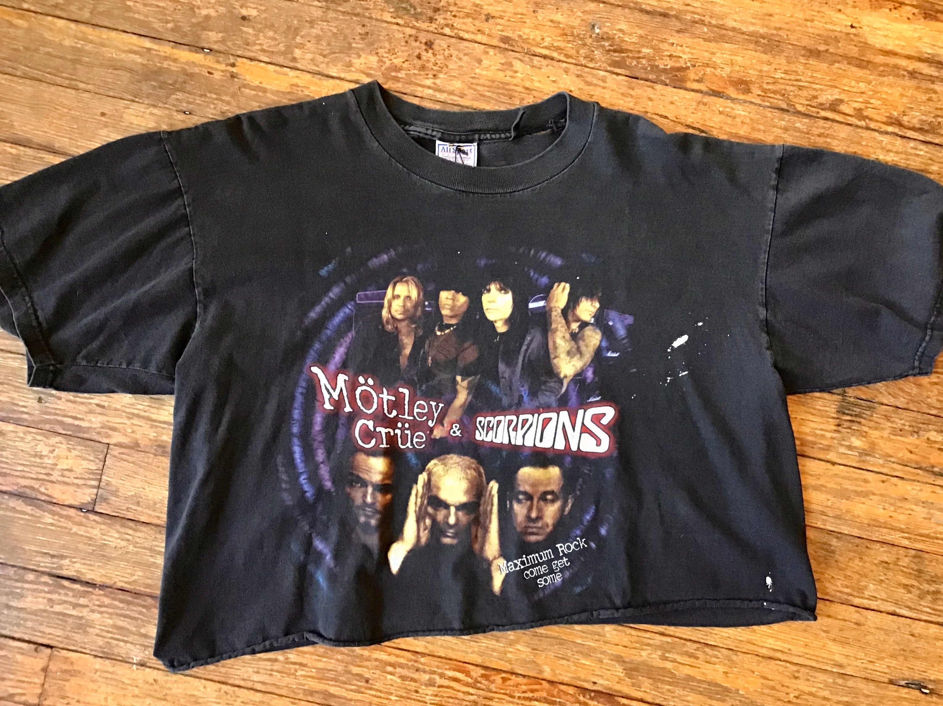 1999 Motley Crüe & Scorpions Cropped Tour Shirt