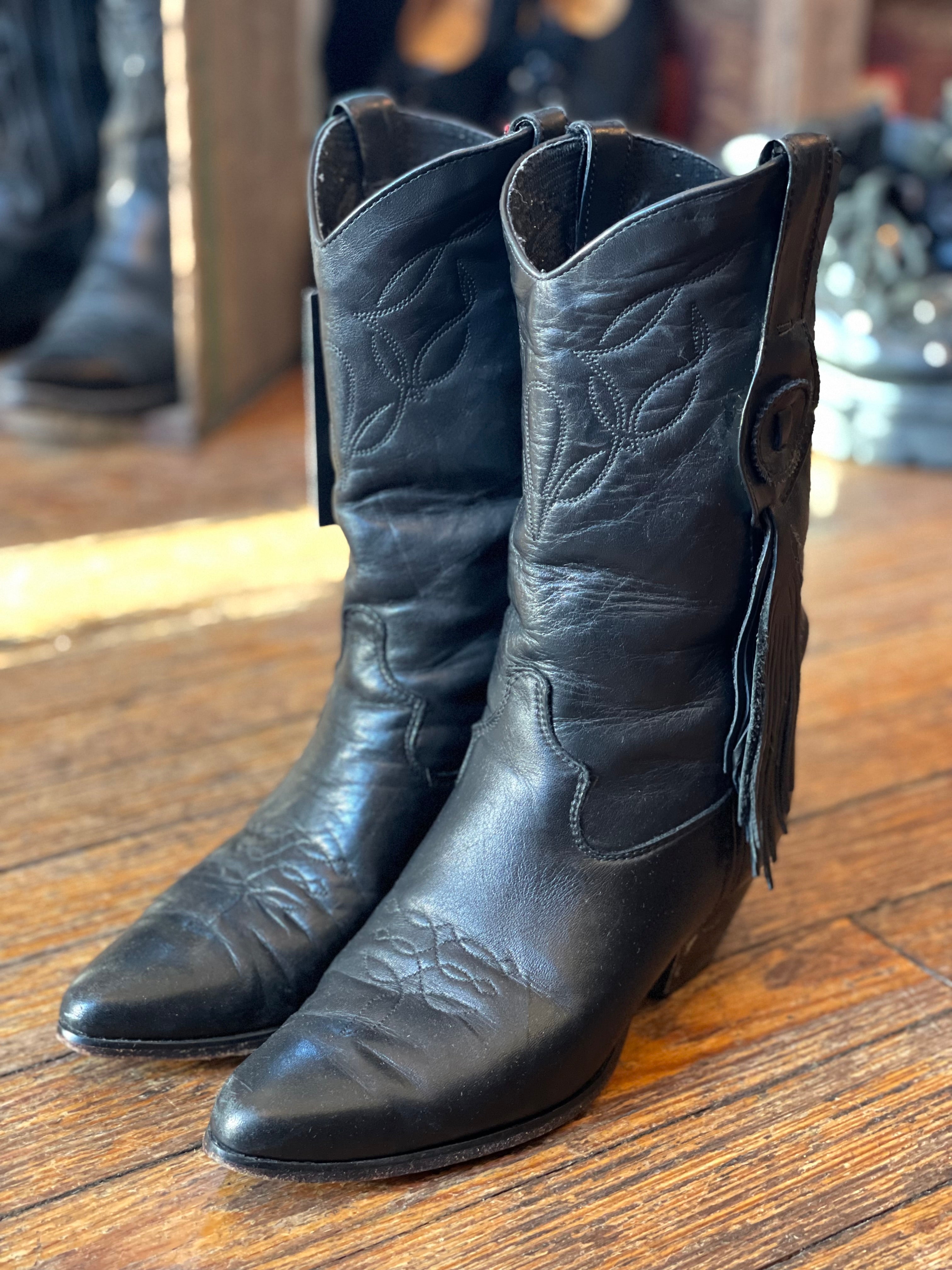 Vintage Black Boots 