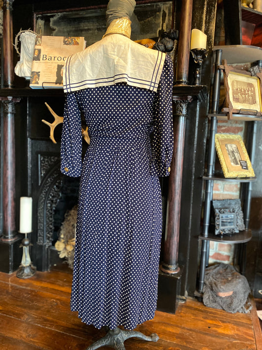 Vintage Polka Dot Sailor dress