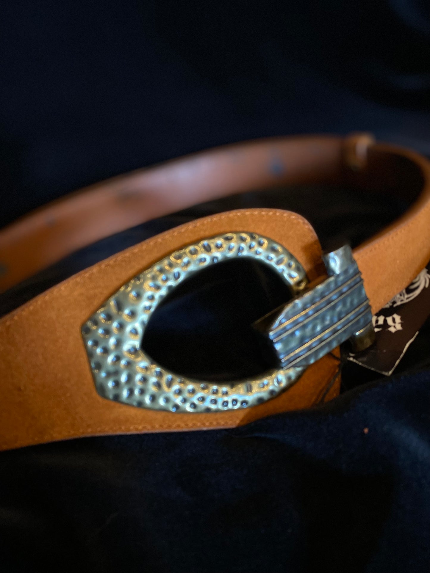 Clearwater Creak Adjustable Clasp Suede Belt