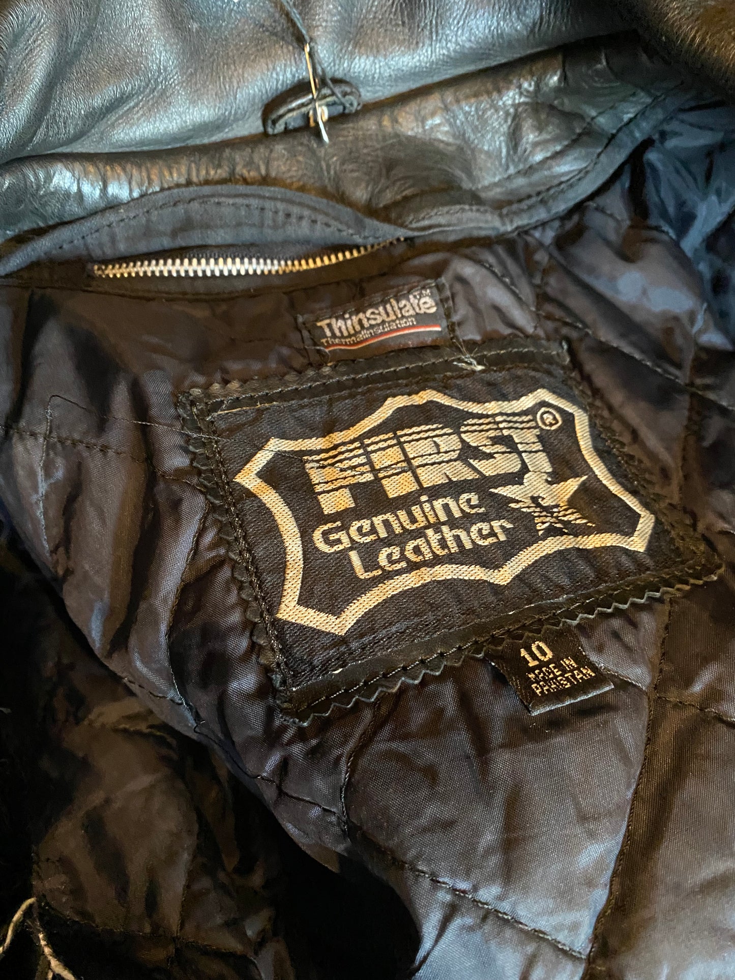 First Genuine Leather Fringe Jacket