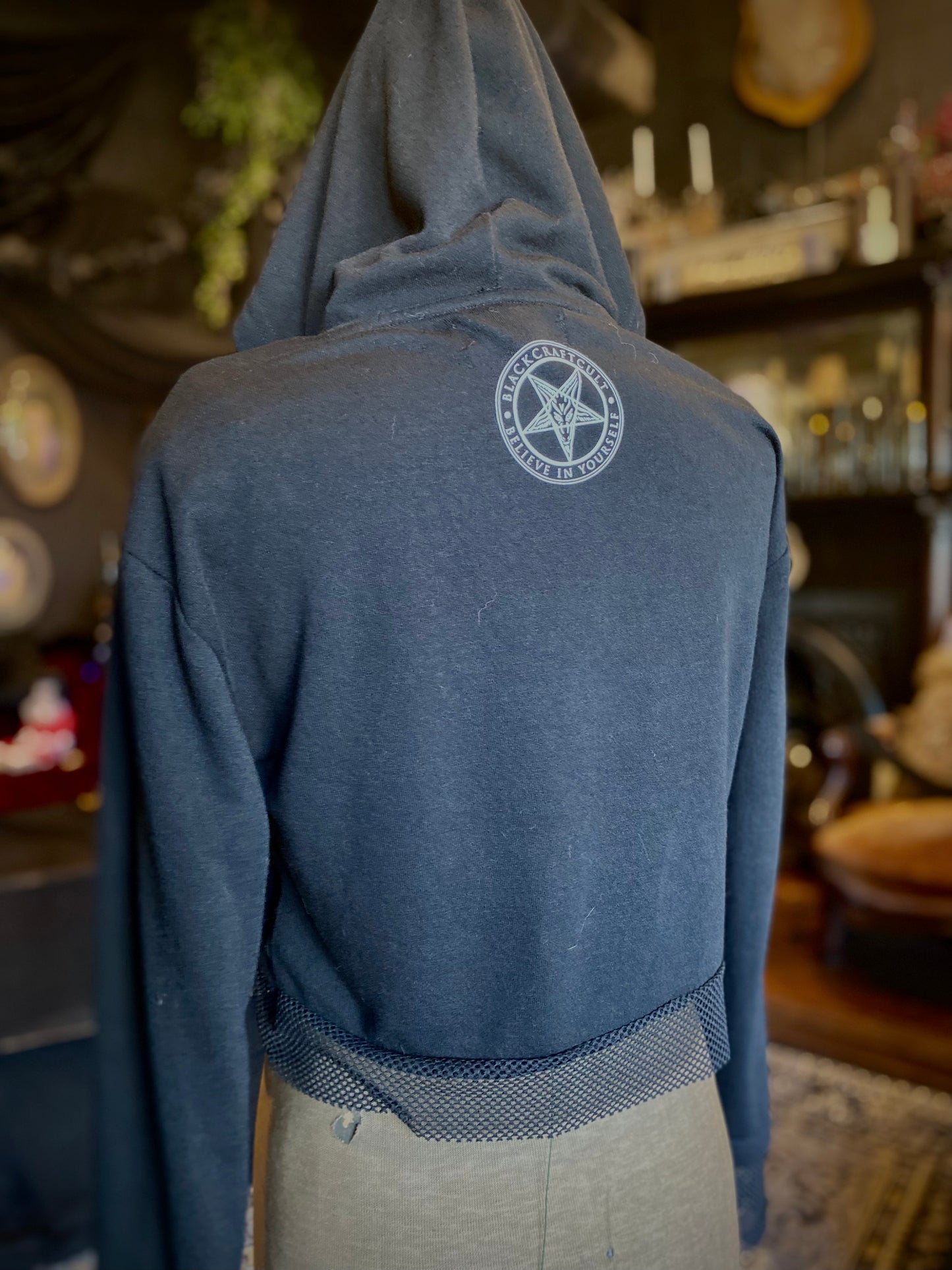 Blackcraft “On Wednesdays We Wear Black” Cropped Pullover Hoodie