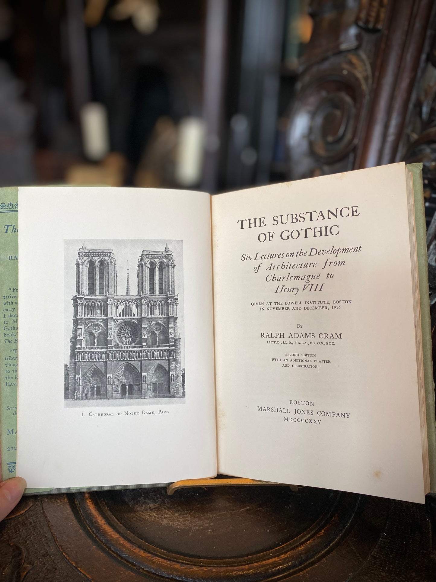 “The Substance of Gothic: Six Lectures on the Development of Architecture from Charlemagne to Henry VIII ” By Ralph Adams Cram