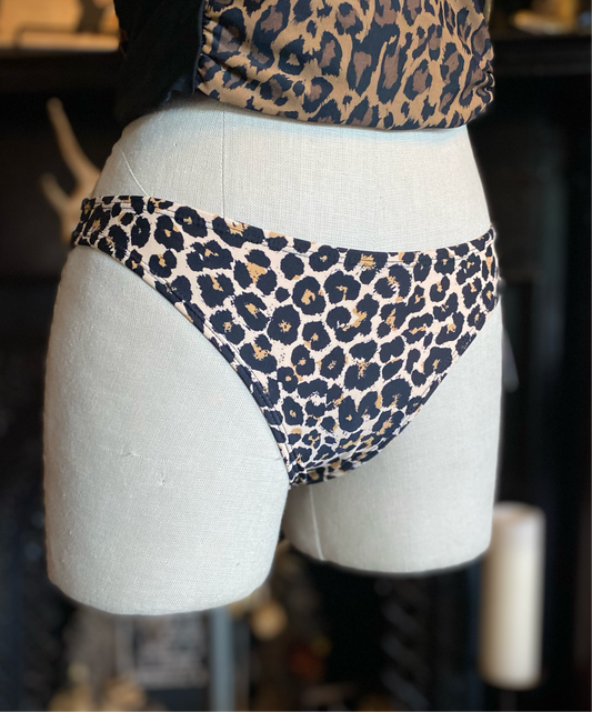 Leopard Print Swimsuit Bottom
