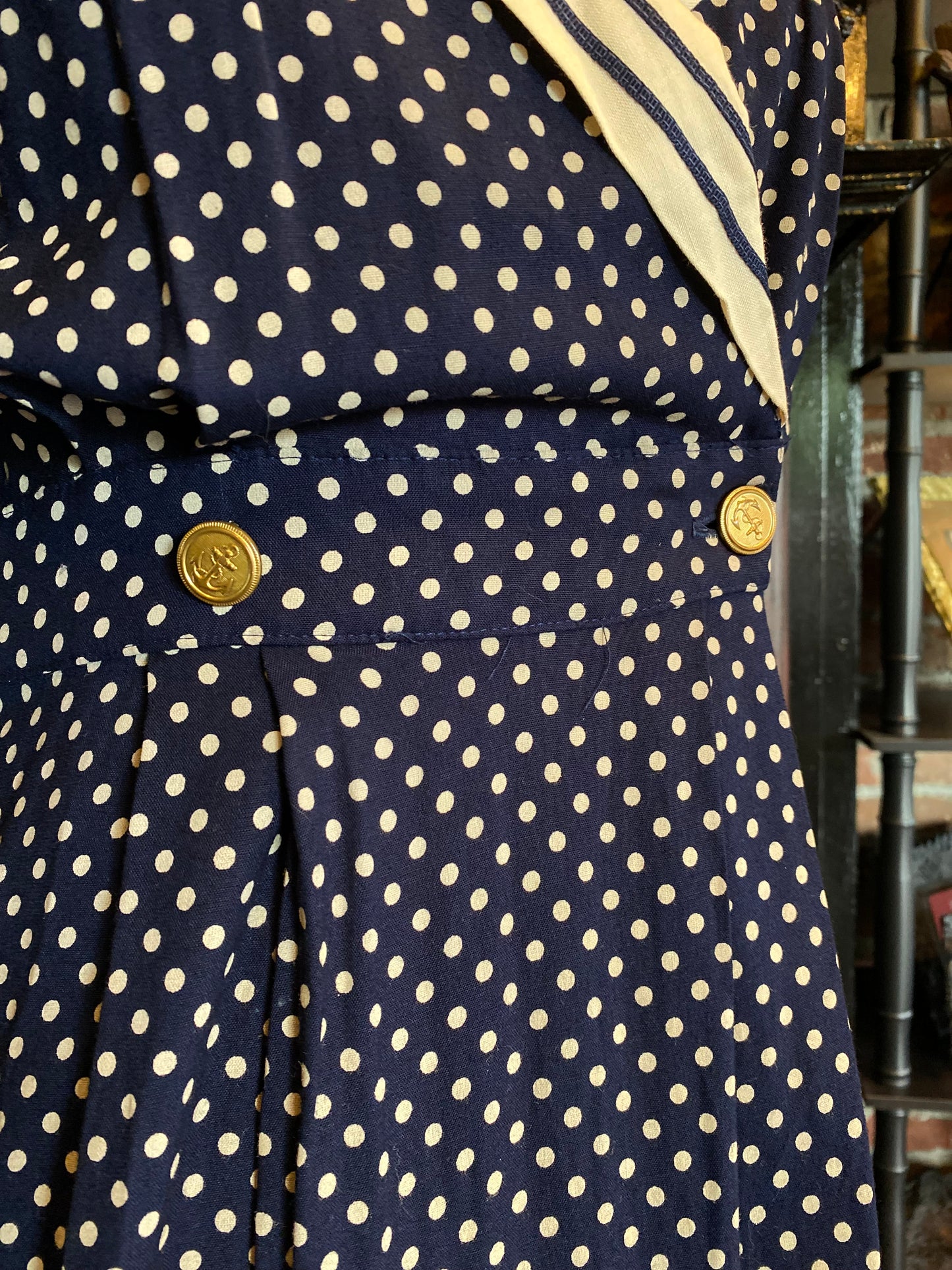 Vintage Polka Dot Sailor dress