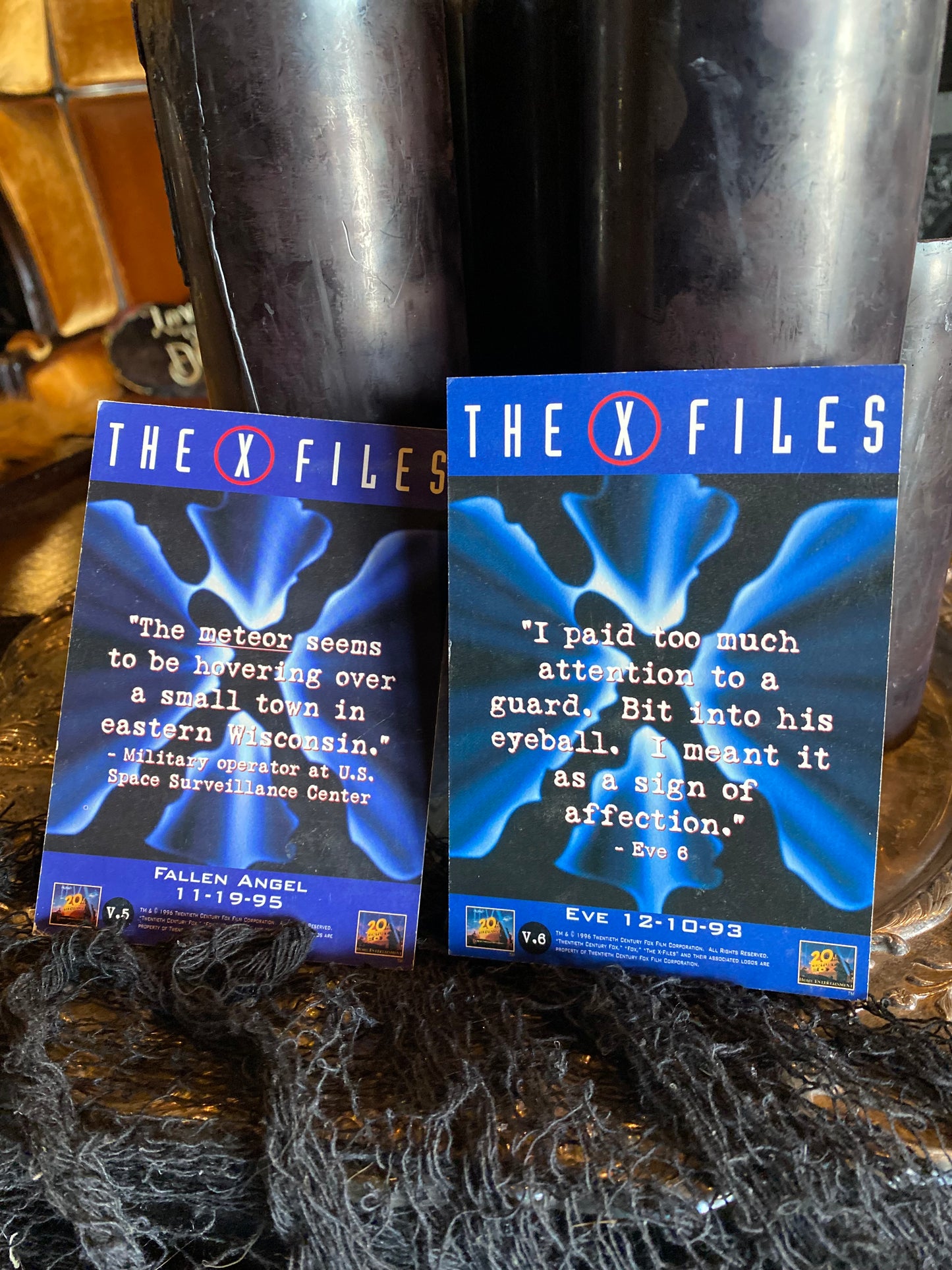 The X-Files Series VHS Episodes “Fallen Angel/Eve” With Rare Episode Art Cards