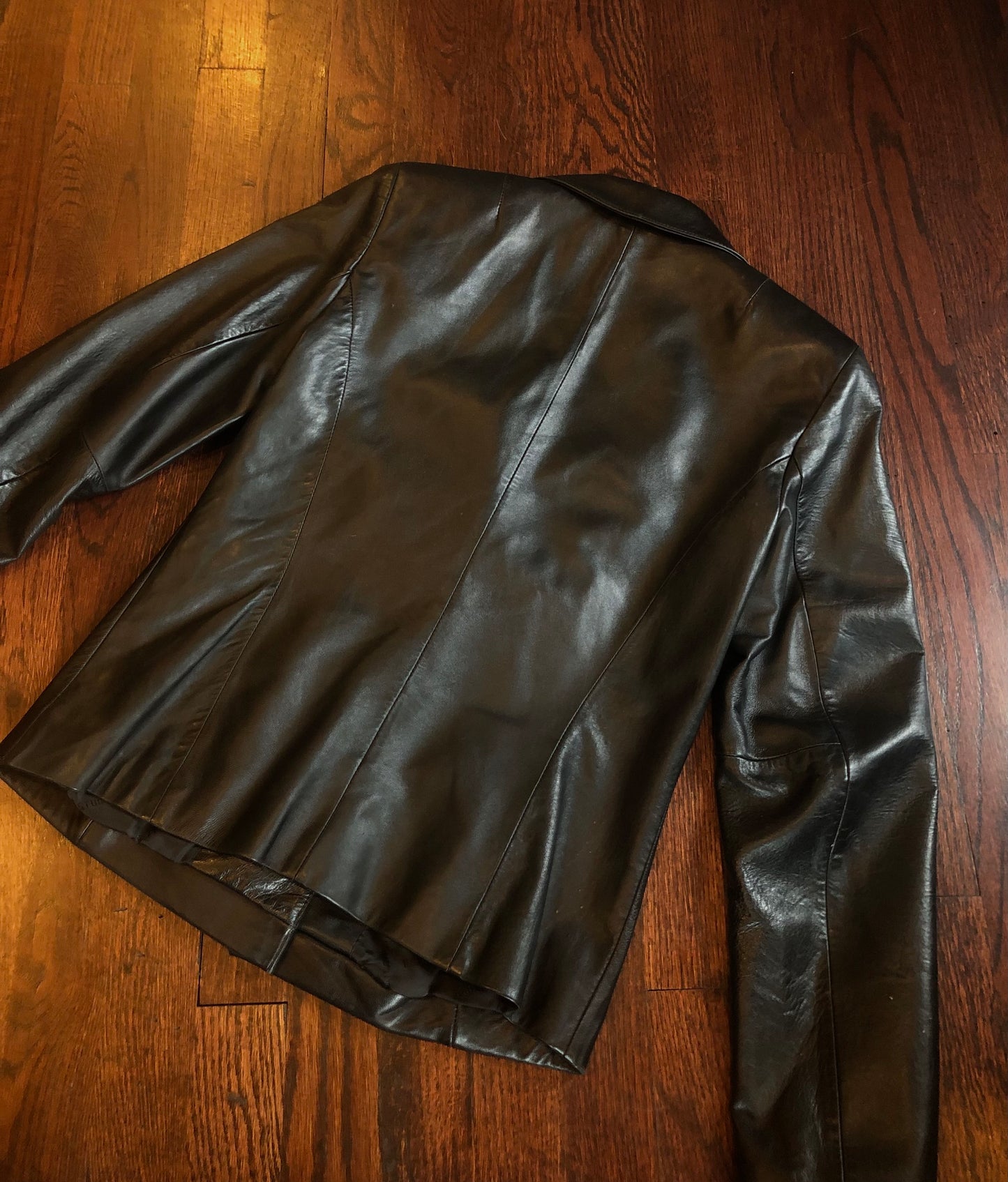 Y2K Wilson’s Black Leather Button Down Blazer