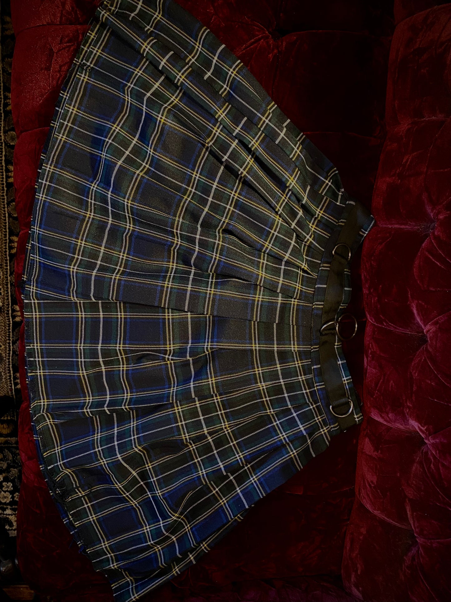 Current Mood Plaid Skirt