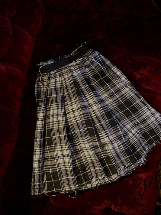 Current Mood Plaid Skirt