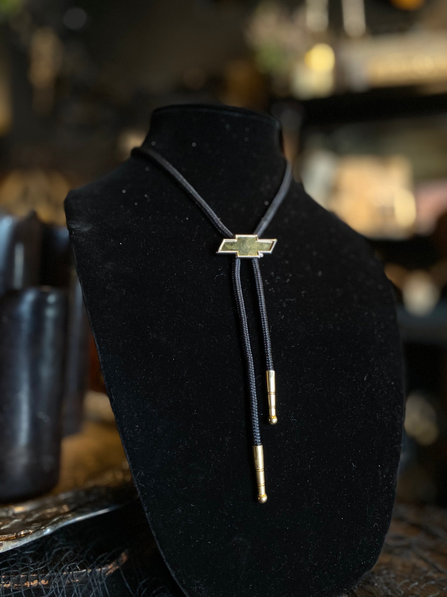 Gold Ford Logo Bolo Tie