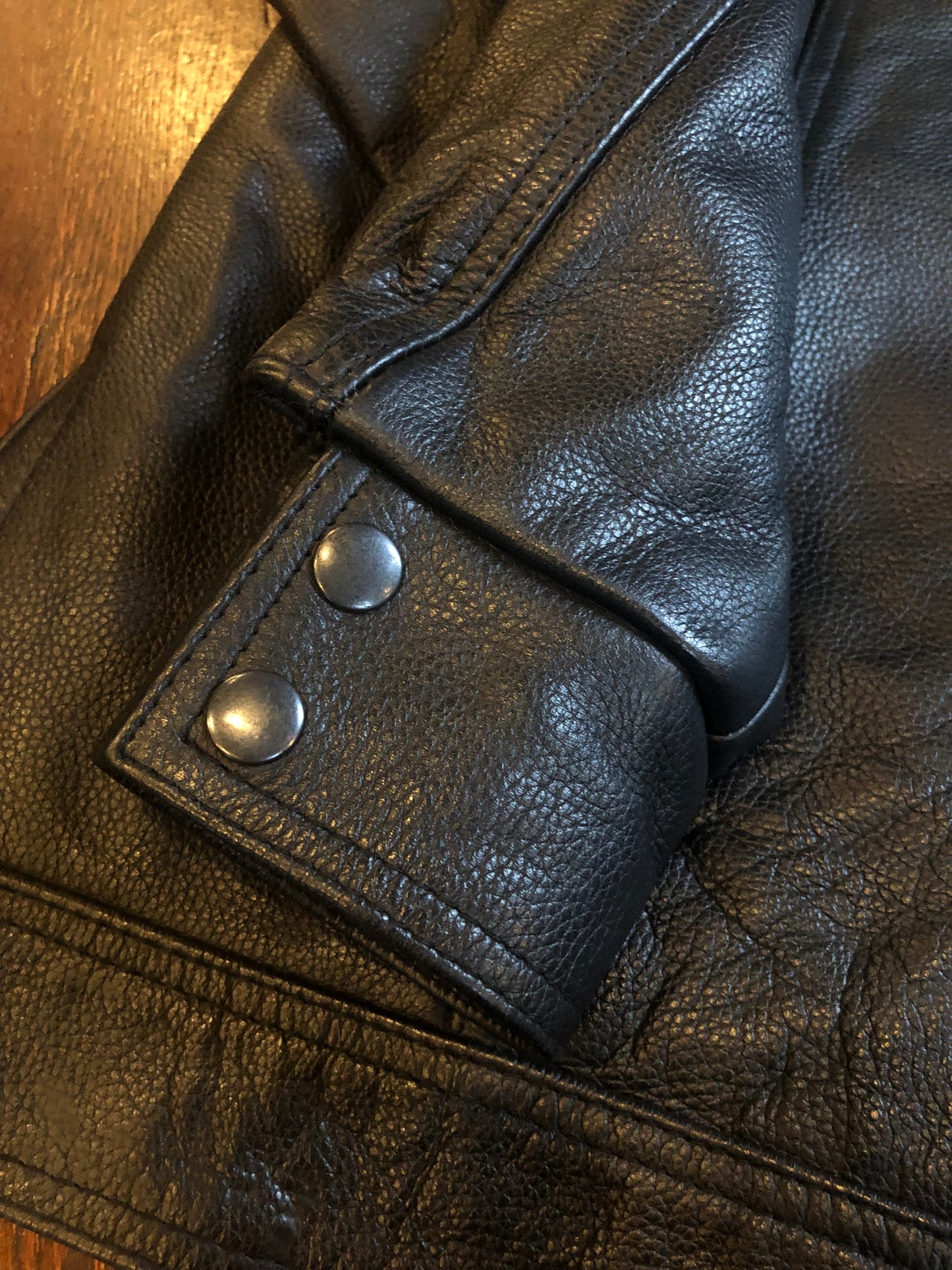 Daniel Smart Cafe Racer Black Leather Motorcycle Jacket