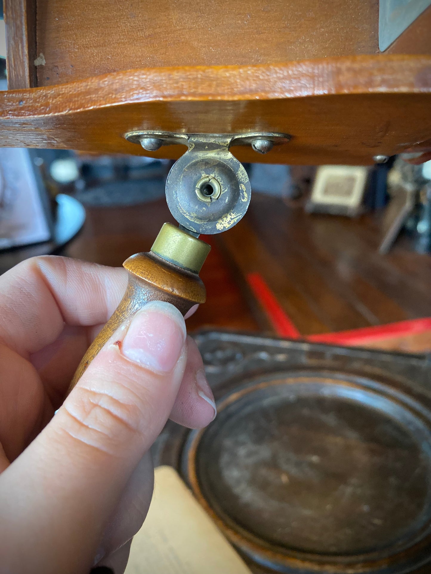 Antique Stereoscope with Set of 3D Photograph Viewing Cards