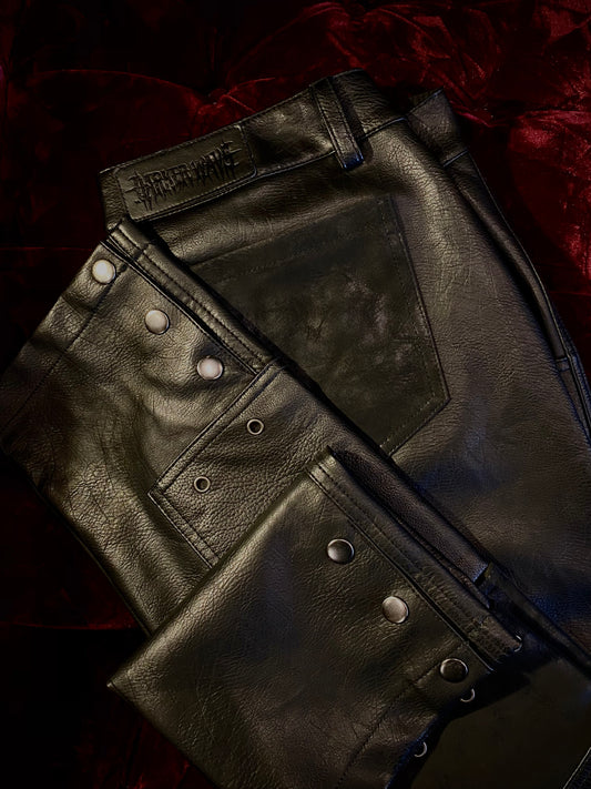 Darker Wavs Patchwork Leather Pants