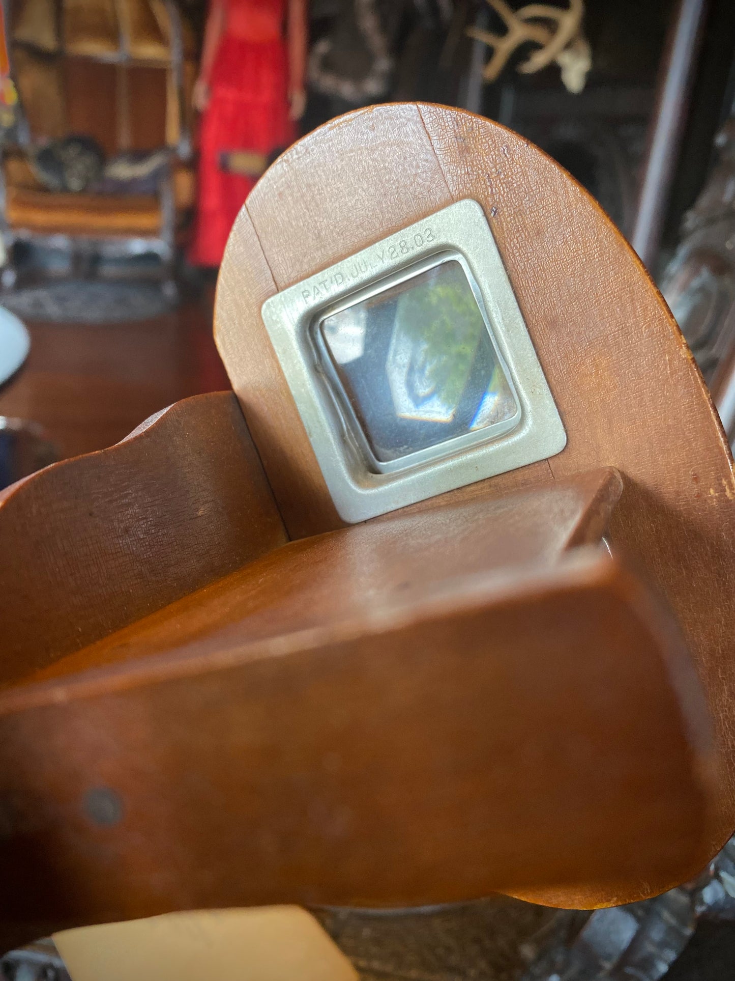 Antique Stereoscope with Set of 3D Photograph Viewing Cards