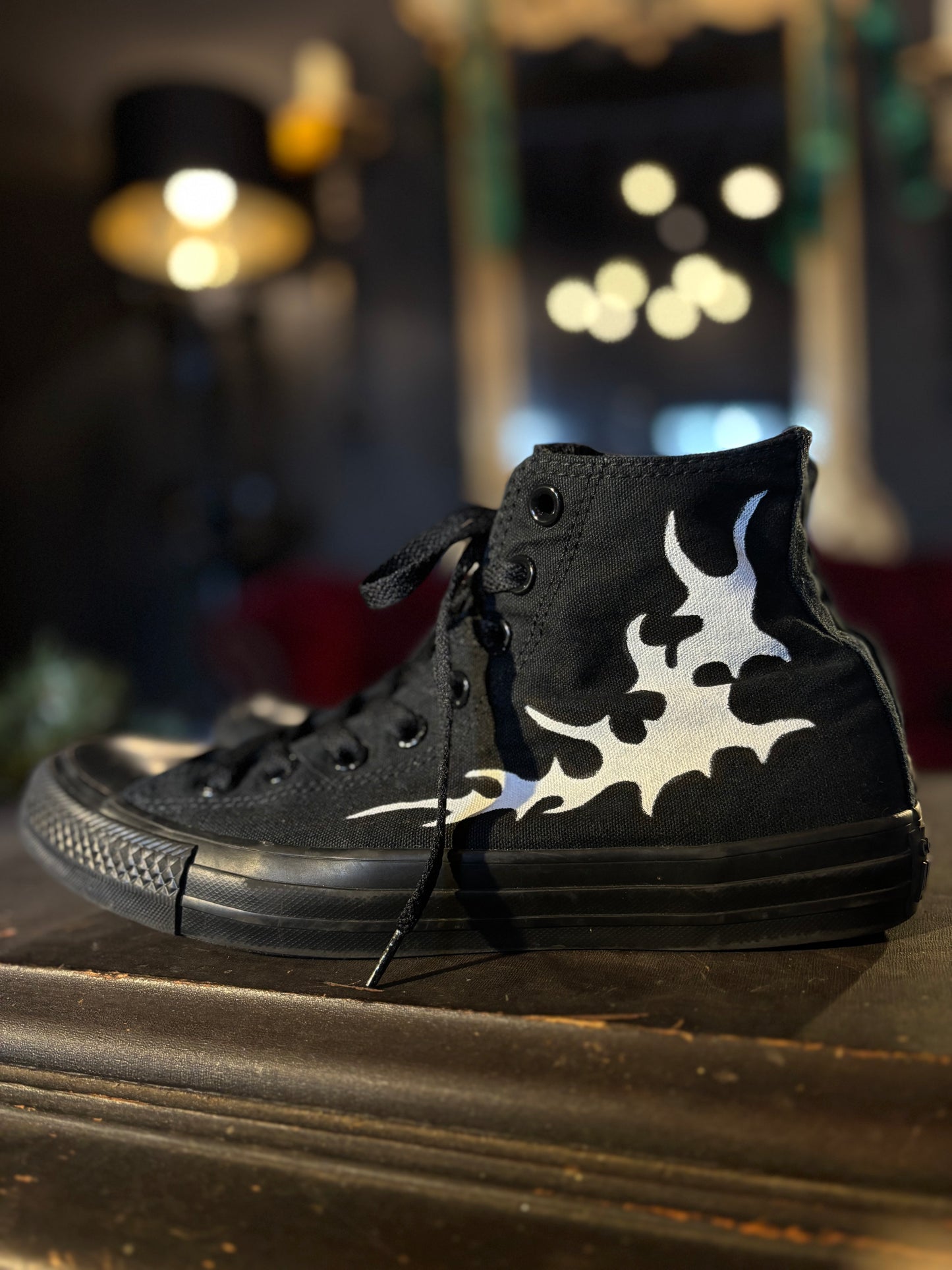 HEXXCROW Hand-Painted Cybersigil Pattern Converse Size 7 Men’s/9 Women’s