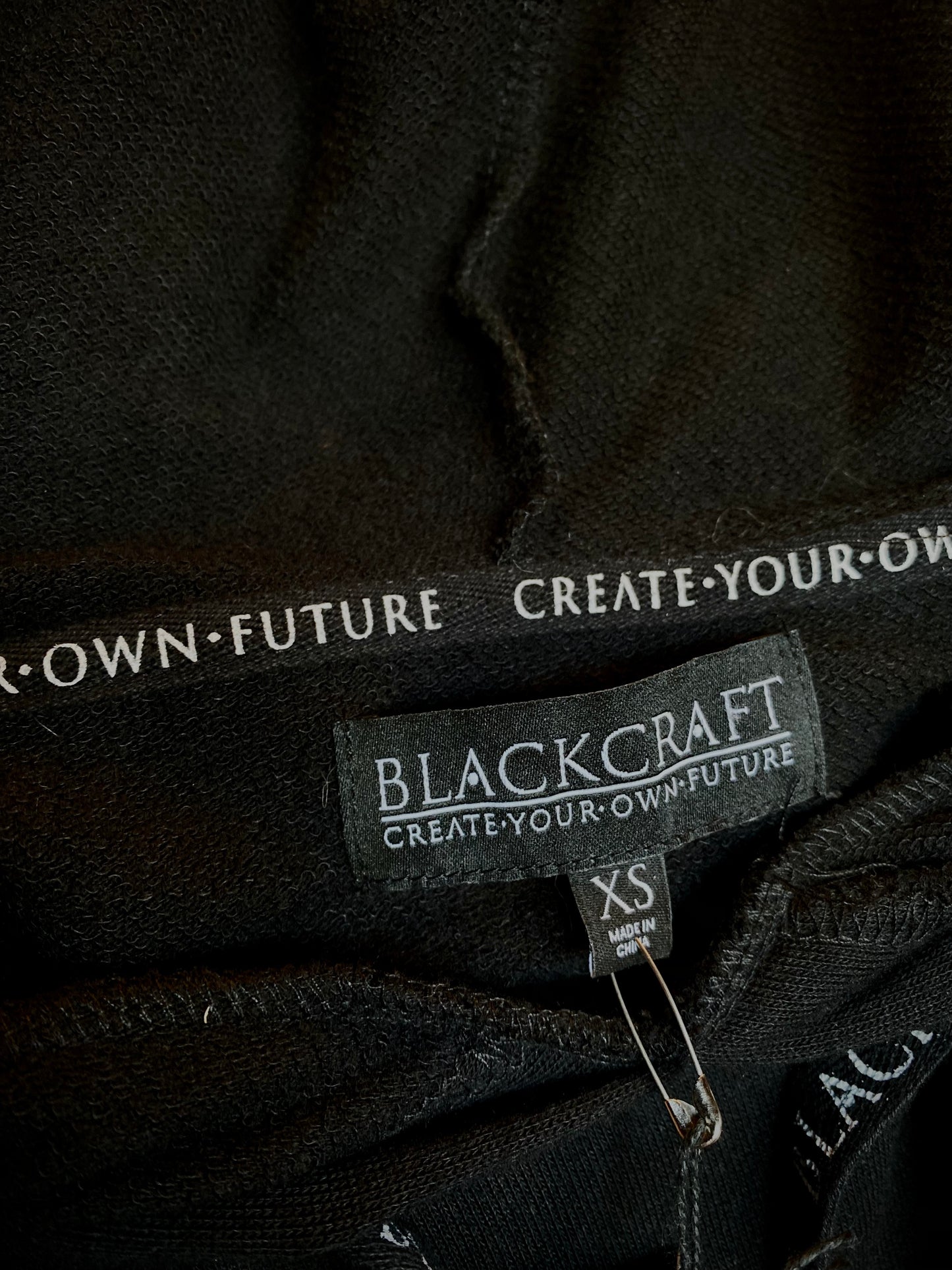 Blackcraft “On Wednesdays We Wear Black” Cropped Pullover Hoodie