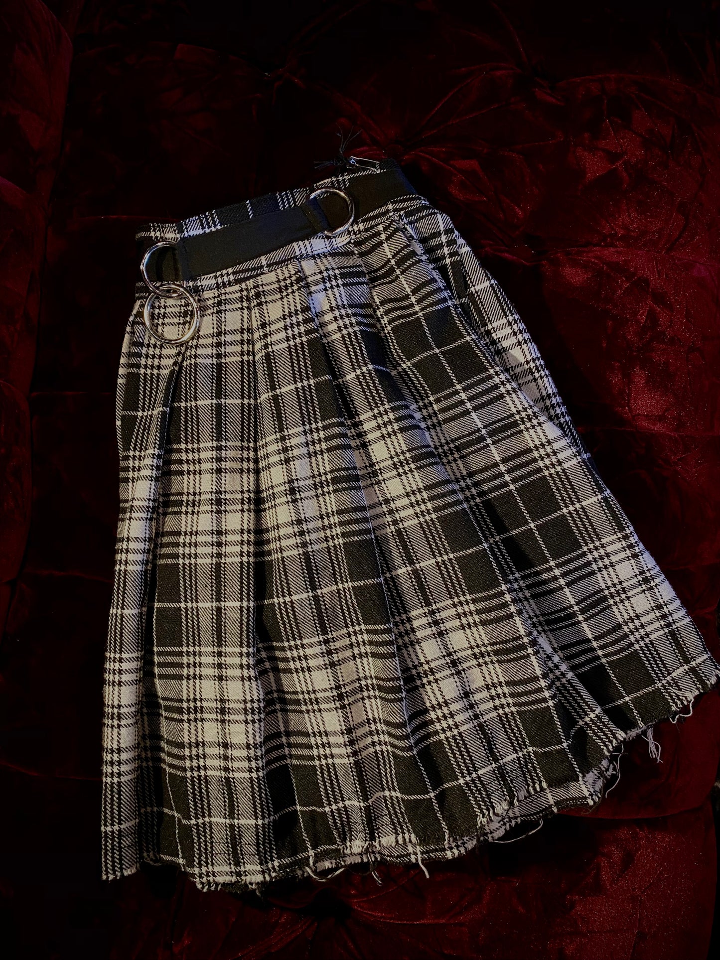 Current Mood Plaid Skirt