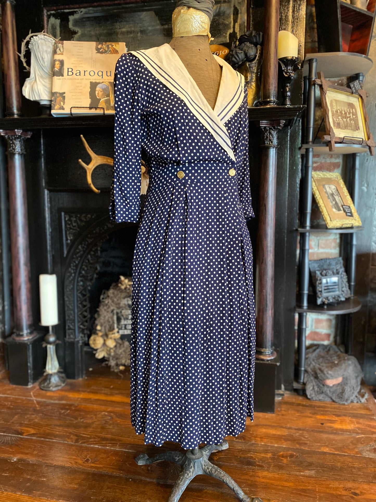 Vintage Polka Dot Sailor dress