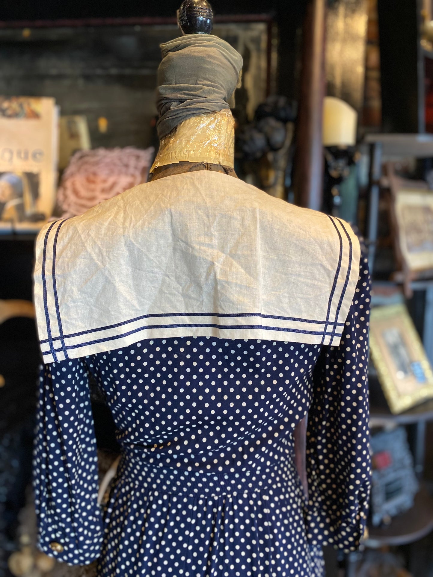 Vintage Polka Dot Sailor dress