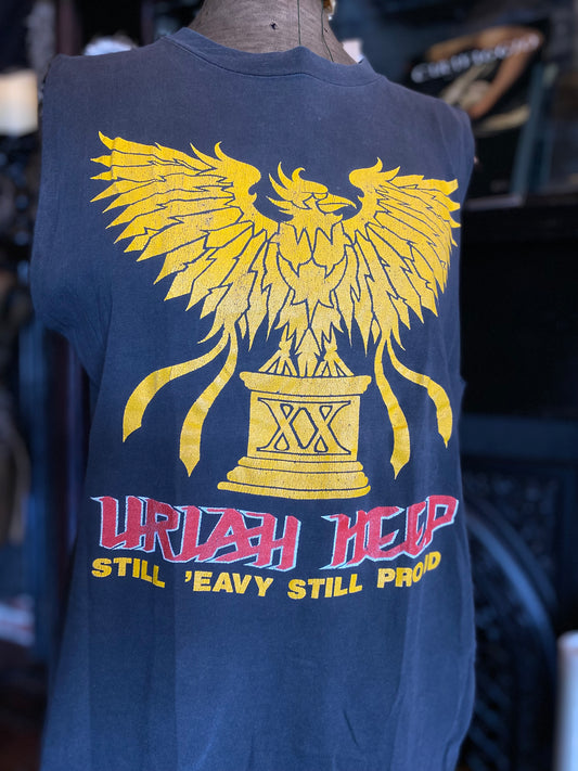 Vintage 1990 Uriah Heep “Still ‘Eavy Still Proud” Sleeveless T-Shirt
