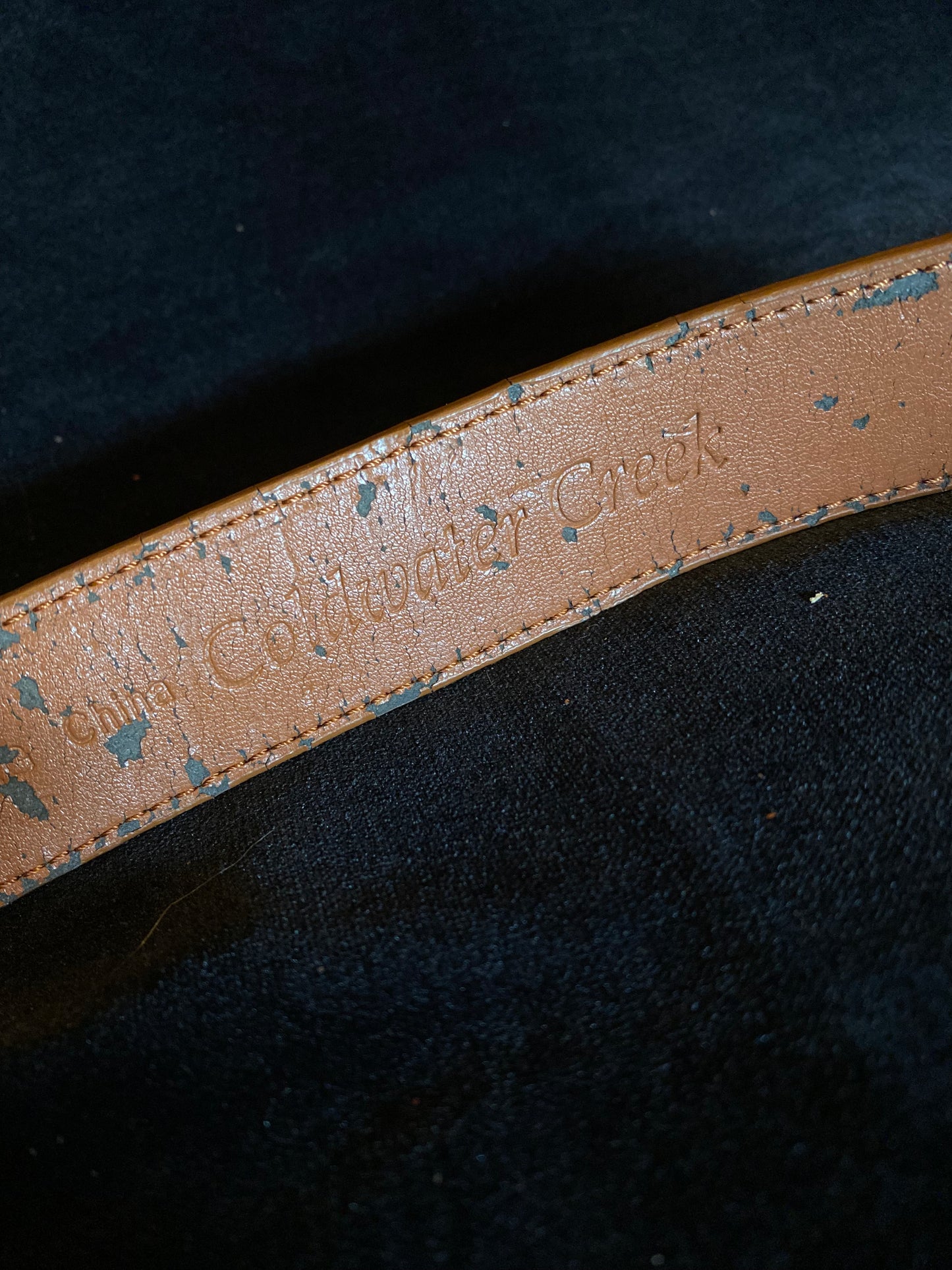 Clearwater Creak Adjustable Clasp Suede Belt