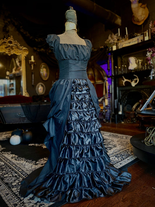 Dracula Clothing Black Victorian Gown