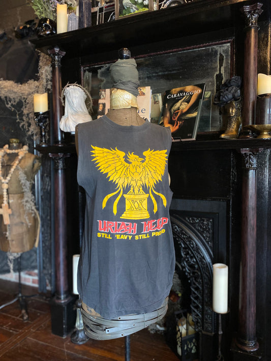 Vintage 1990 Uriah Heep “Still ‘Eavy Still Proud” Sleeveless T-Shirt