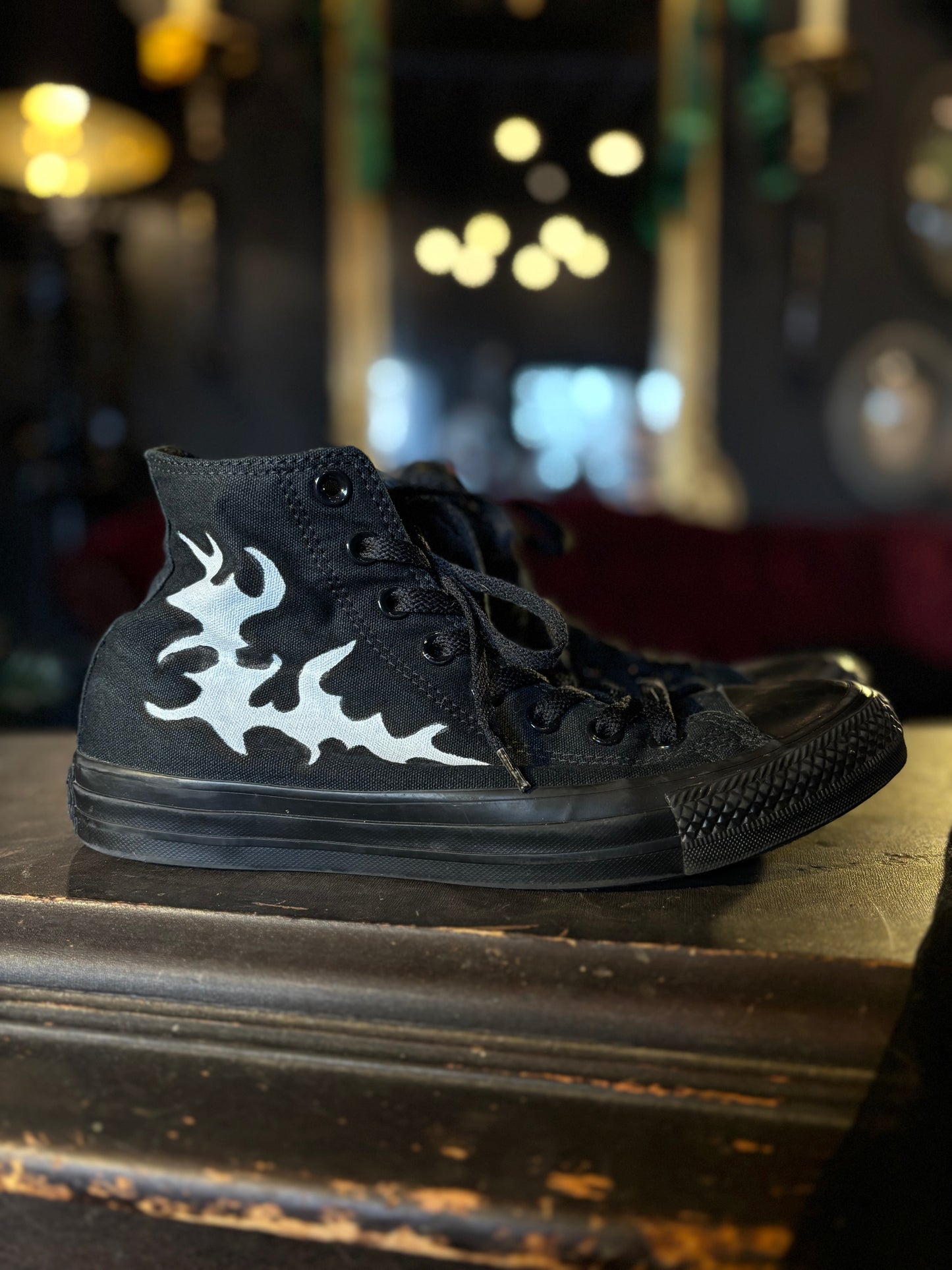 HEXXCROW Hand-Painted Cybersigil Pattern Converse Size 7 Men’s/9 Women’s