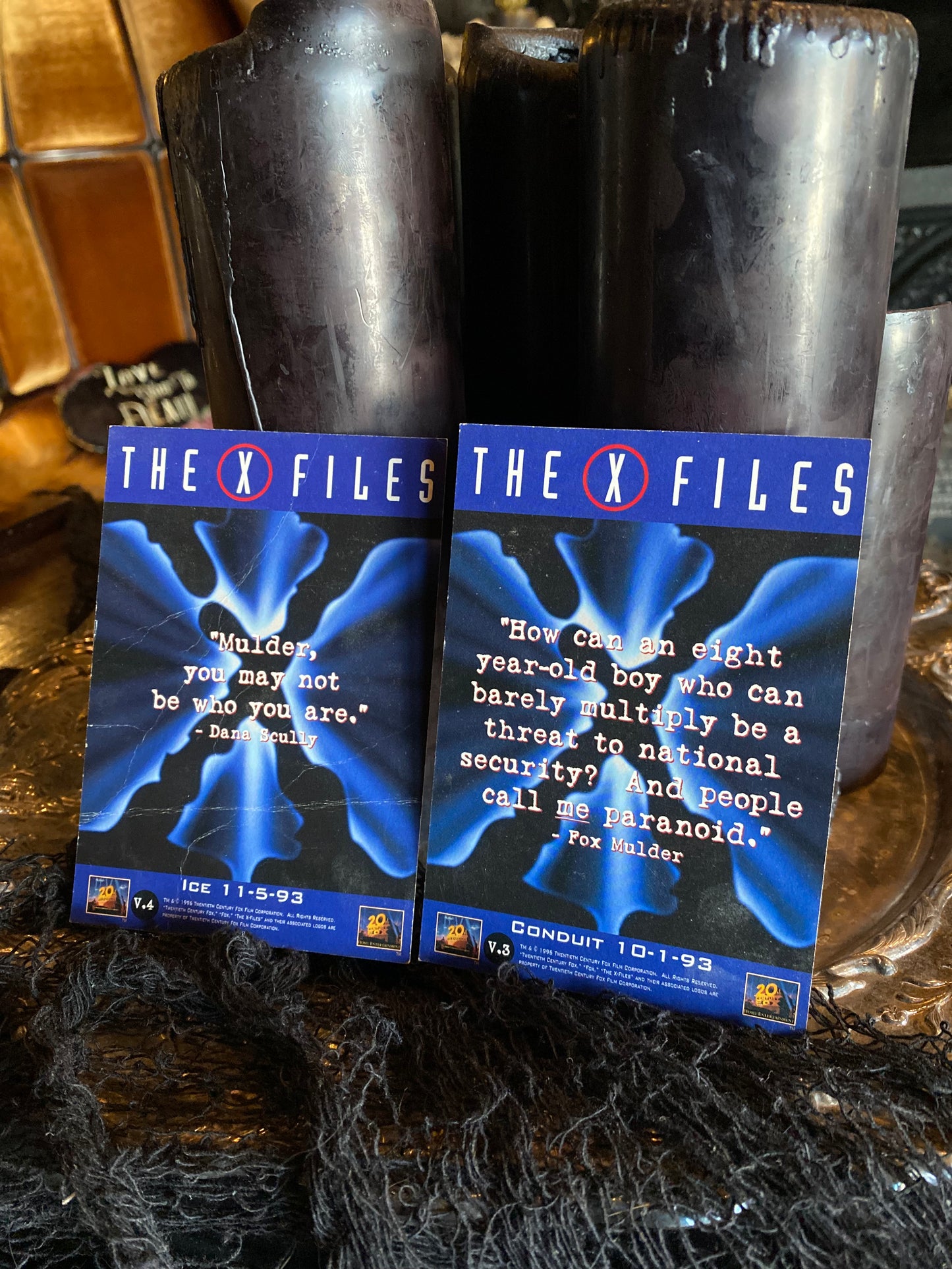 The X-Files Series VHS Episodes “Conduit/Ice” With Rare Episode Art Cards