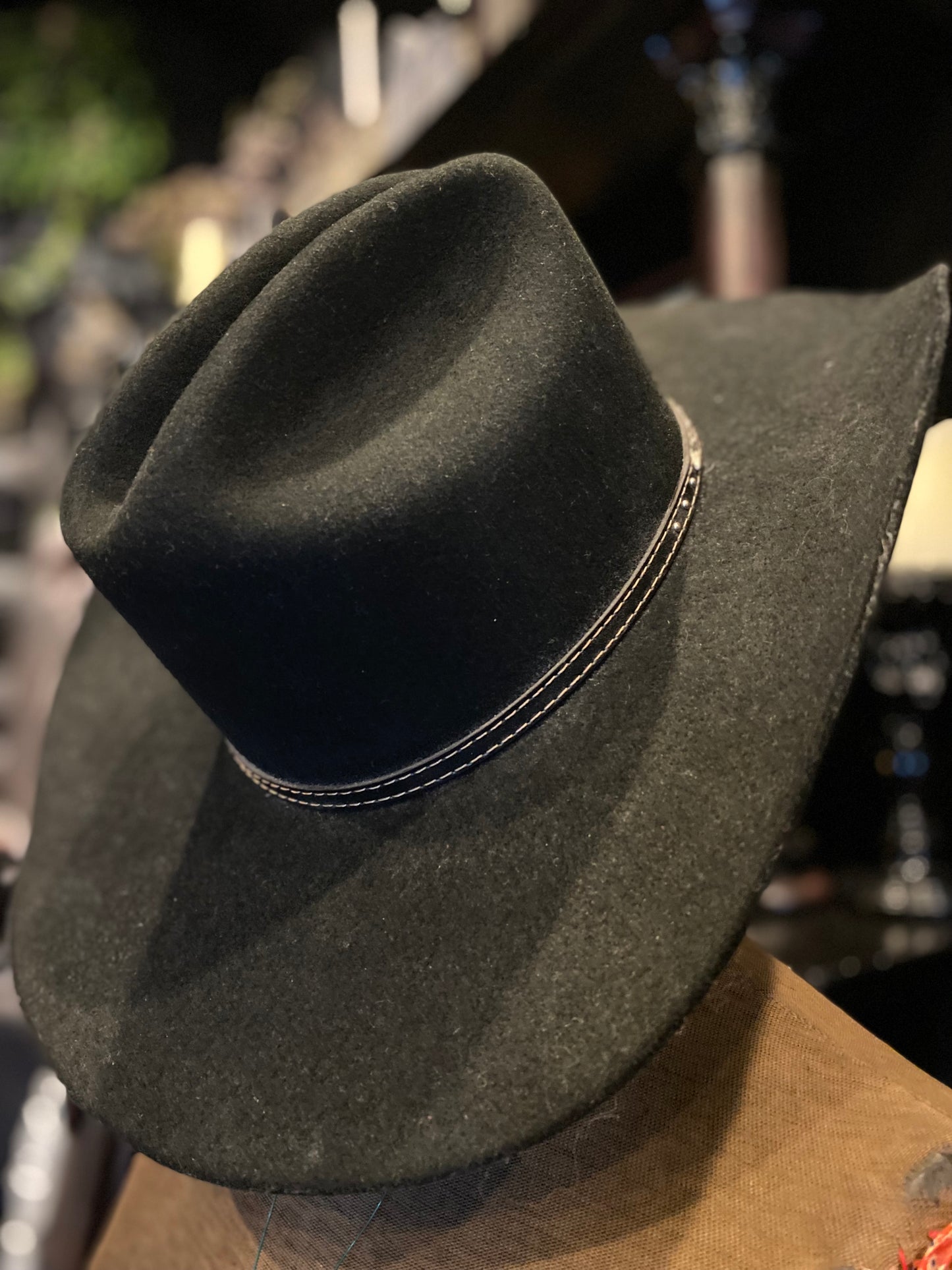 Justin Black Wool Cowboy Hat