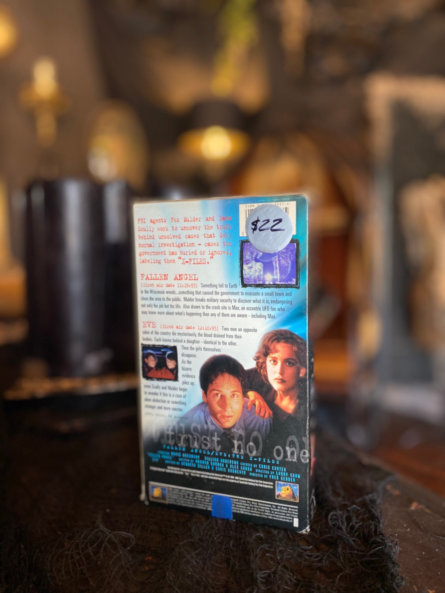 The X-Files Series VHS Episodes “Fallen Angel/Eve” With Rare Episode Art Cards