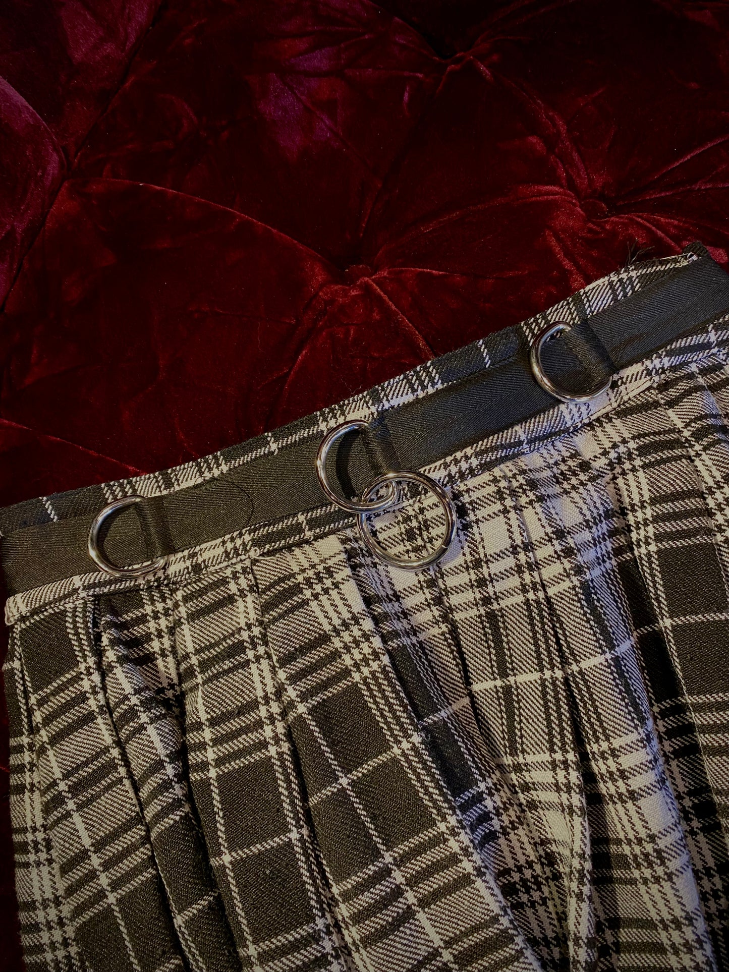 Current Mood Plaid Skirt