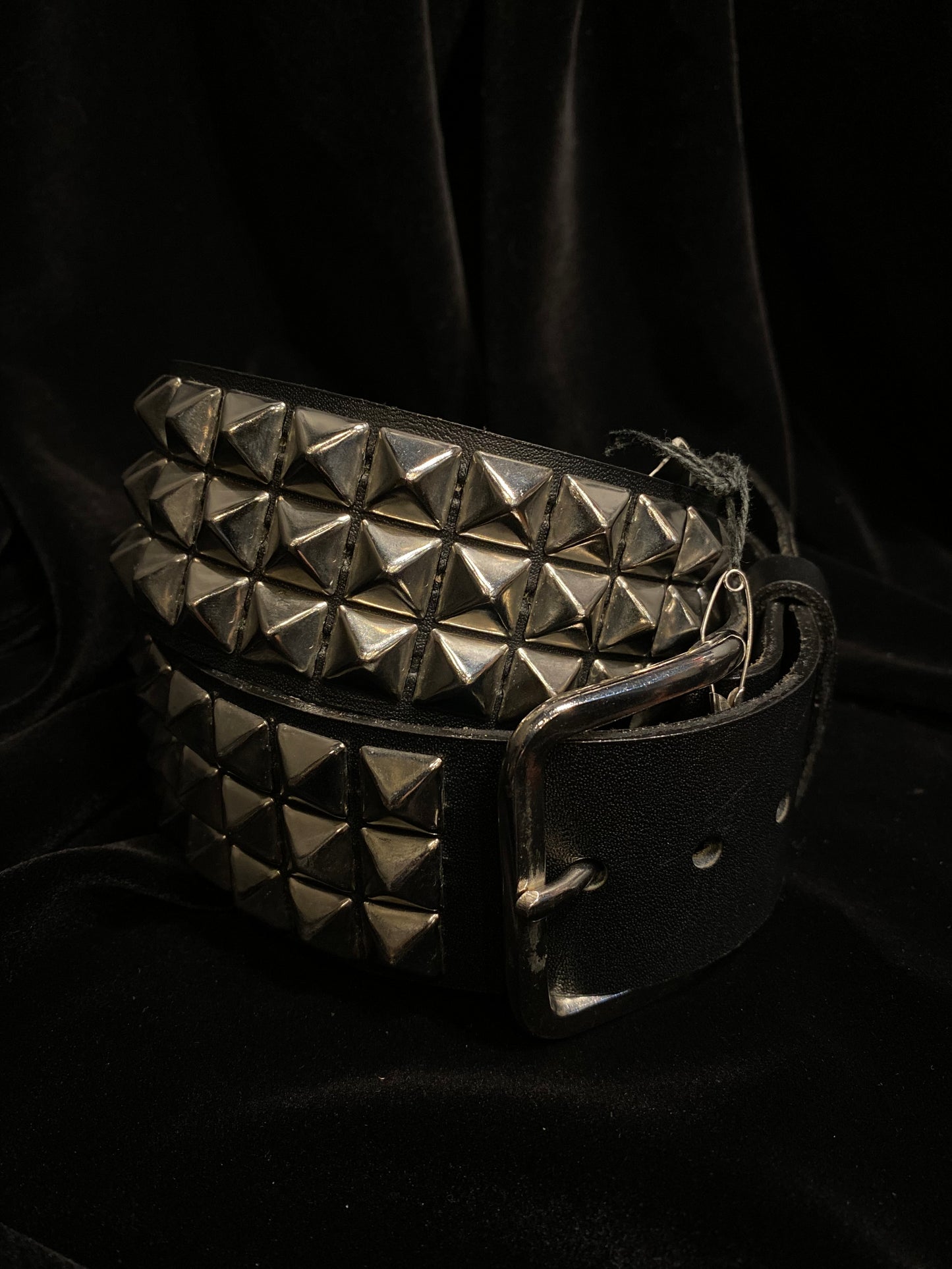 Genuine Leather Studded Belt