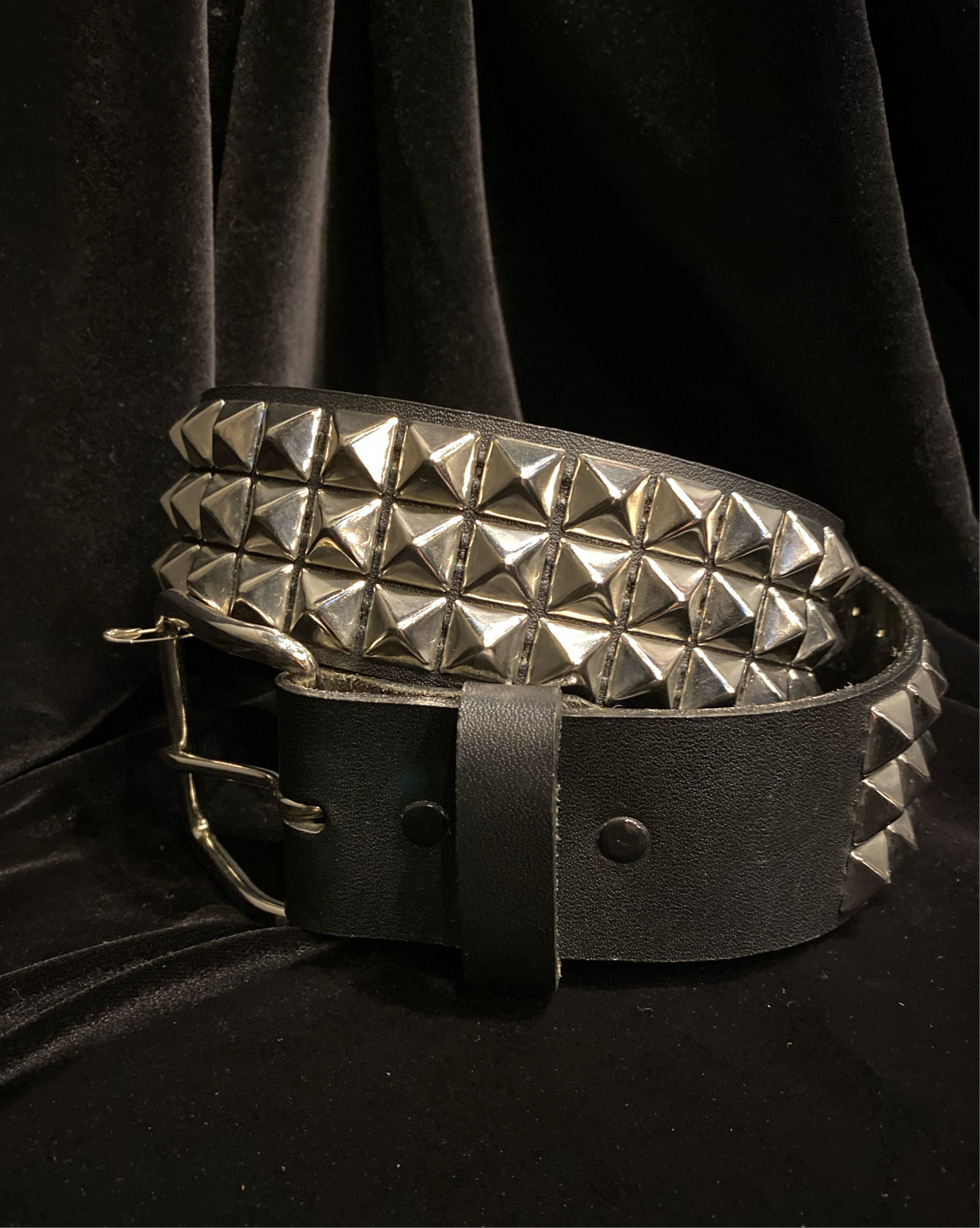 Genuine Leather Studded Belt