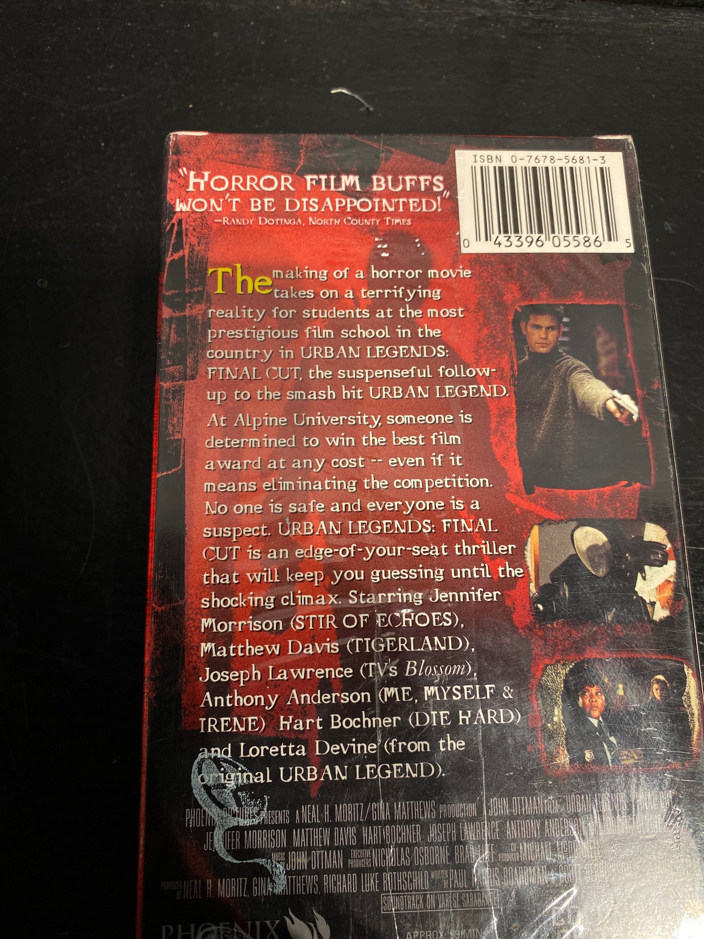 Urban Legends Final Cut VHS