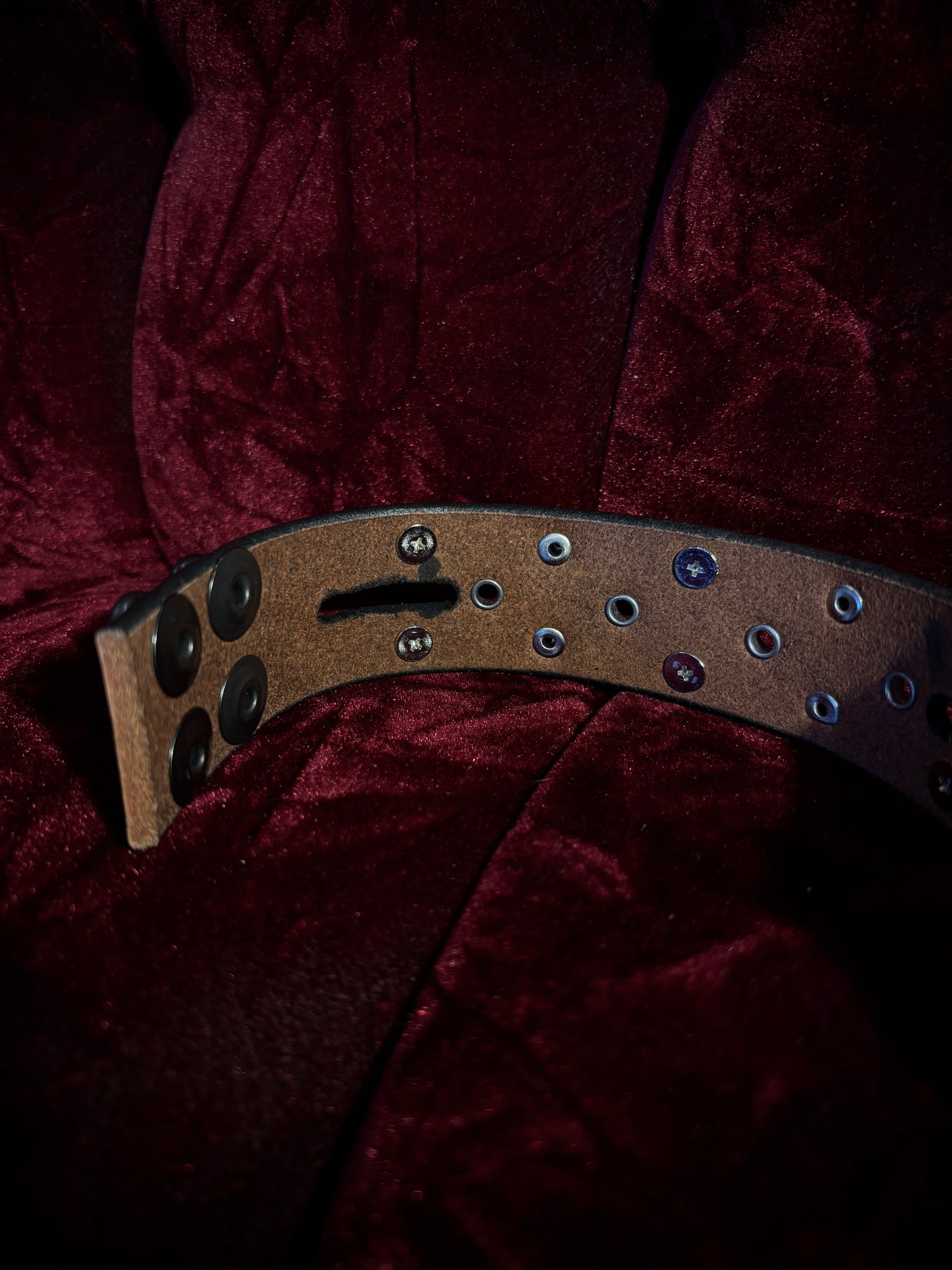 BL4CKBIRDLEATHER Adjustable Spiked Leather Cuff Bracelet