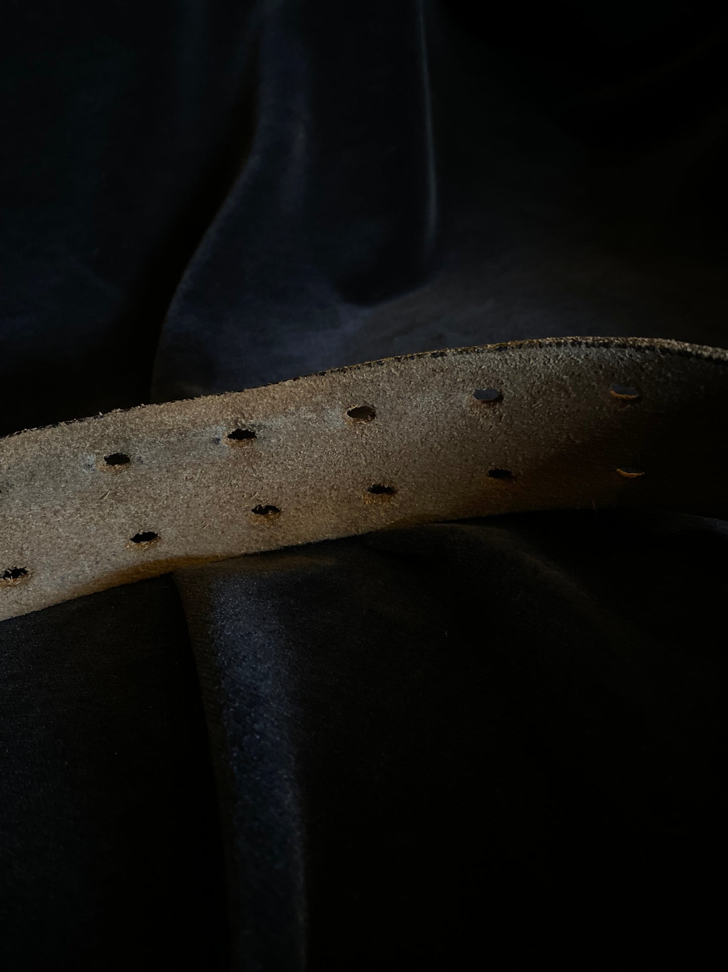 Vintage Brown Leather Belt