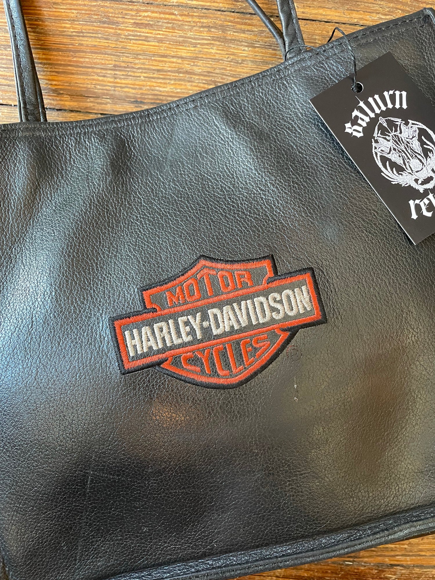 Harley-Davidson® Women's Ombré Satchel Handbag, Orange-Into-Black