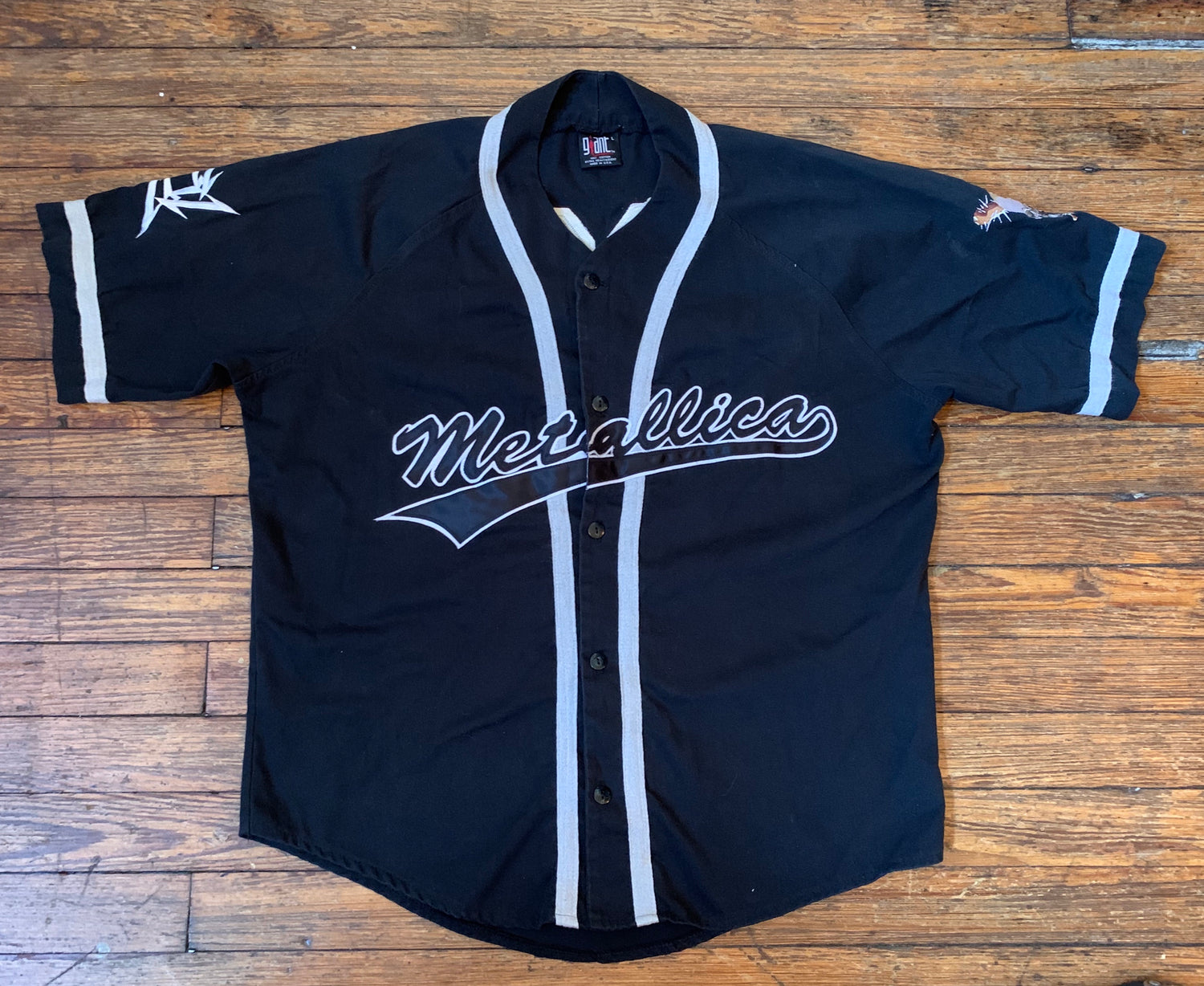 Vintage 1998 Metallica Baseball Jersey / Band Tee / Giant Tag / Music Promo  / Premium Vintage / Embroidered