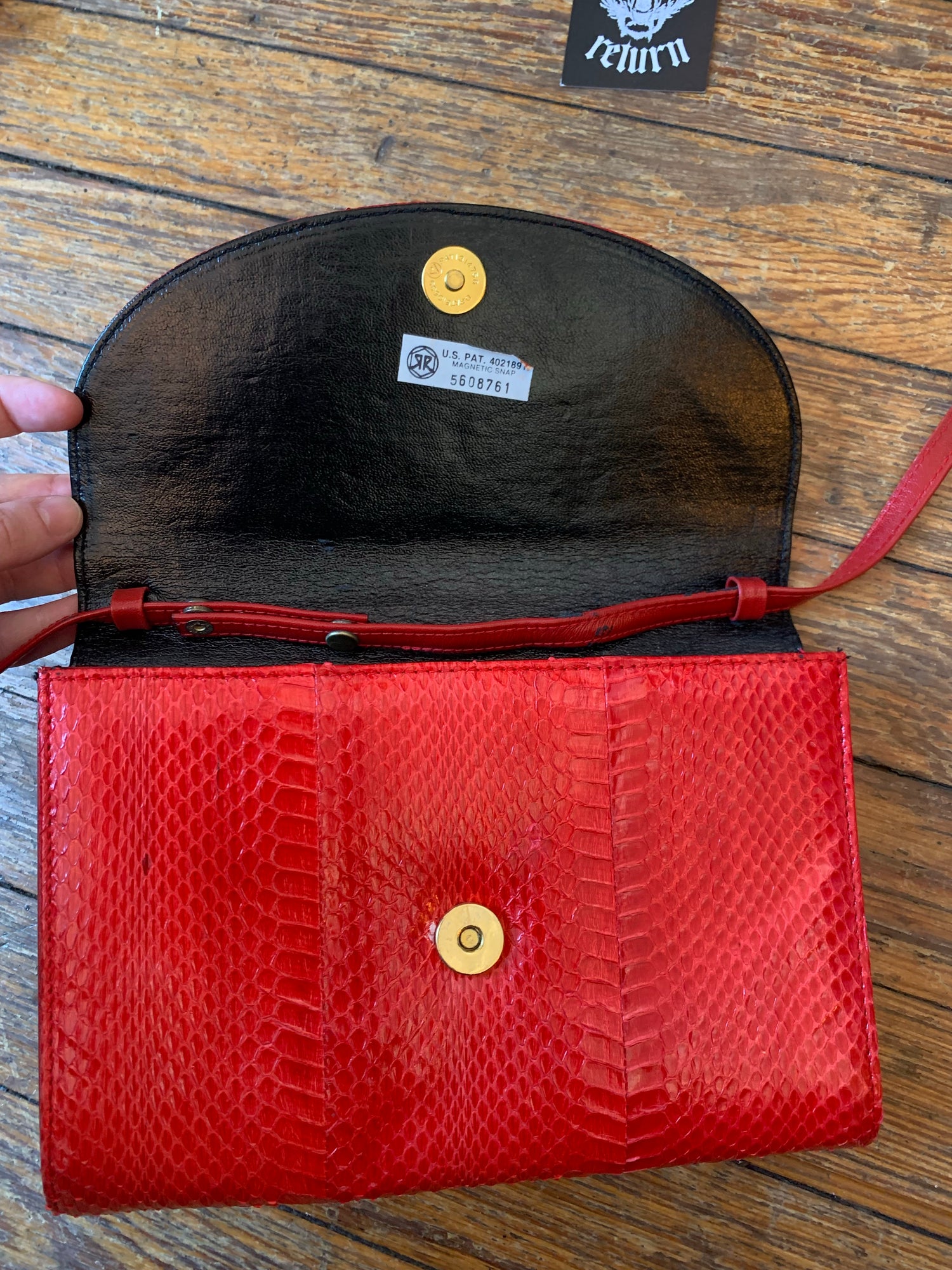 Giani Bernini Clutch Bag Vintage Purse Made in Hong Kong