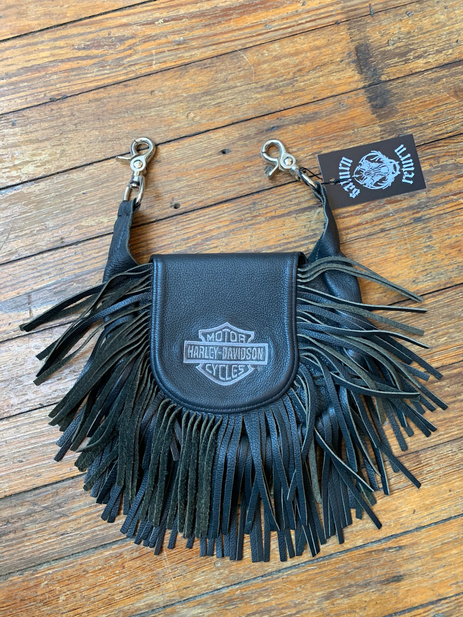 Harley-Davidson, Bags, Harley Davidson Black Leather Belt Bag
