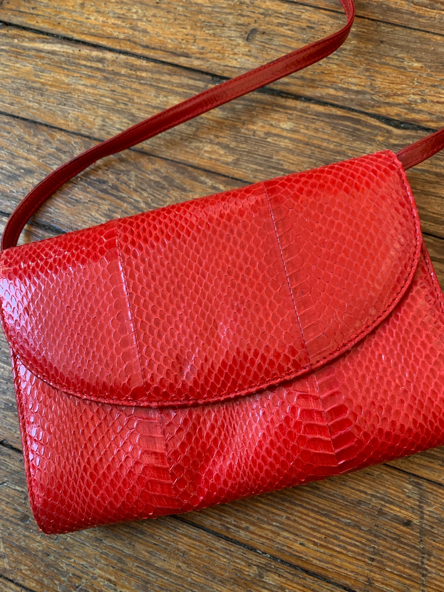 Giani Bernini, Bags, Giani Bernini Red Leather Crossbody Bag