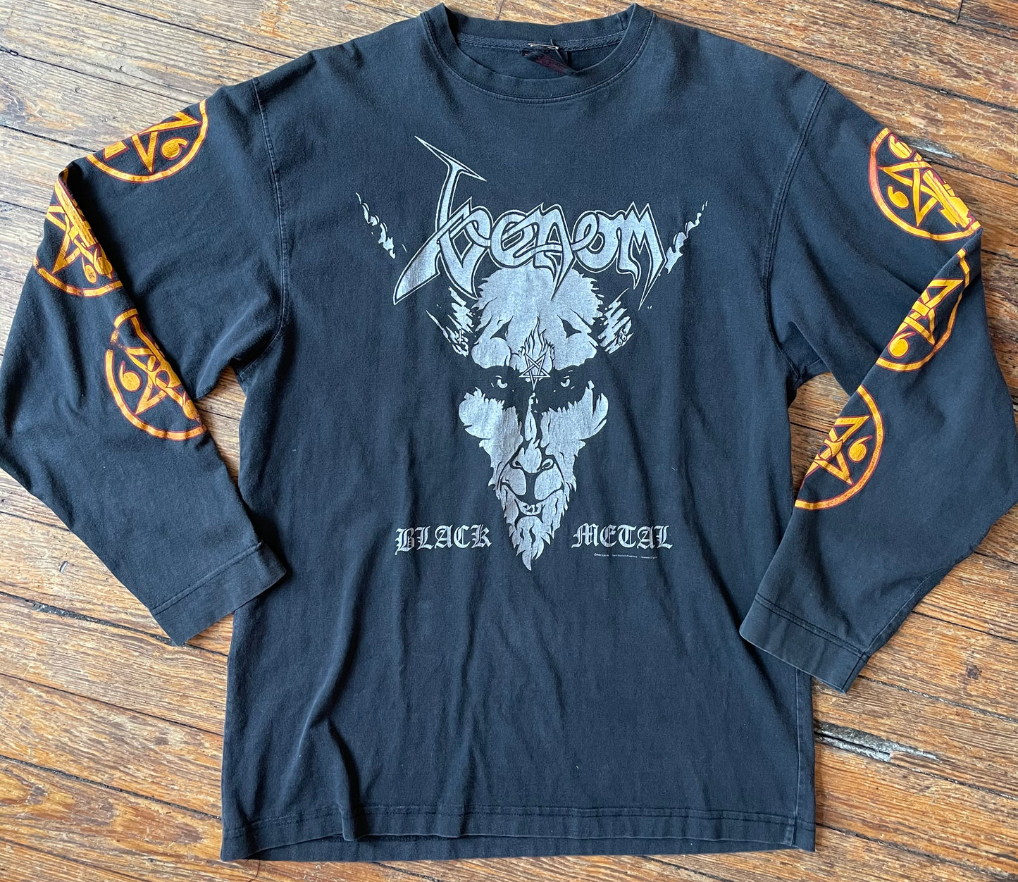 Vintage 1996 Venom Black Metal Legions Long Sleeve T-Shirt