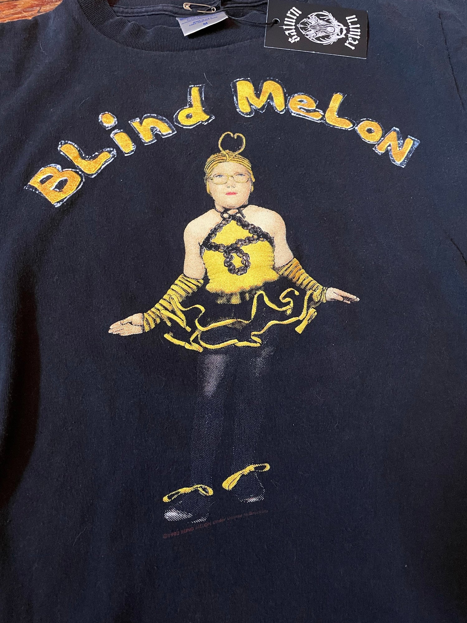 Vintage Blind Melon 92-93 Crammed in A Van Tour T-Shirt